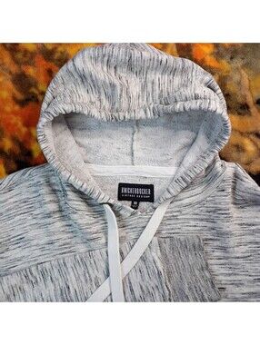 Knickerbocker Vintage Design Medium Gray Hooded Pullover Sweatshirt